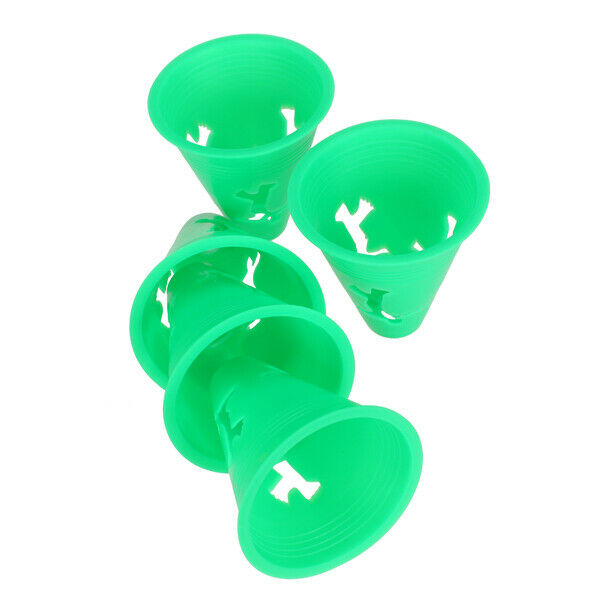 2x 5 Green Hollow Out Training Agility Maker Cones For Slalom Roller Skating 3"