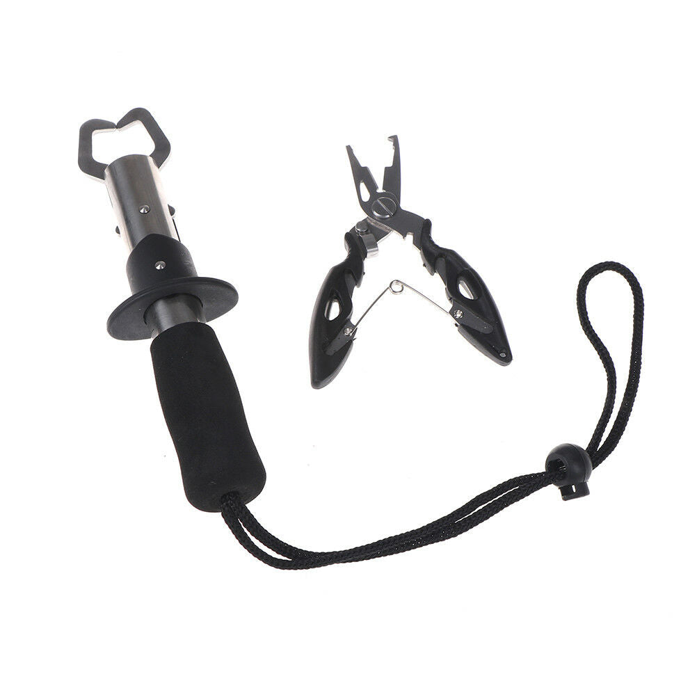 Fishing Plier Scissors Line Cutter Remove Hook with Fishing Clip Clamp Tackl Ad