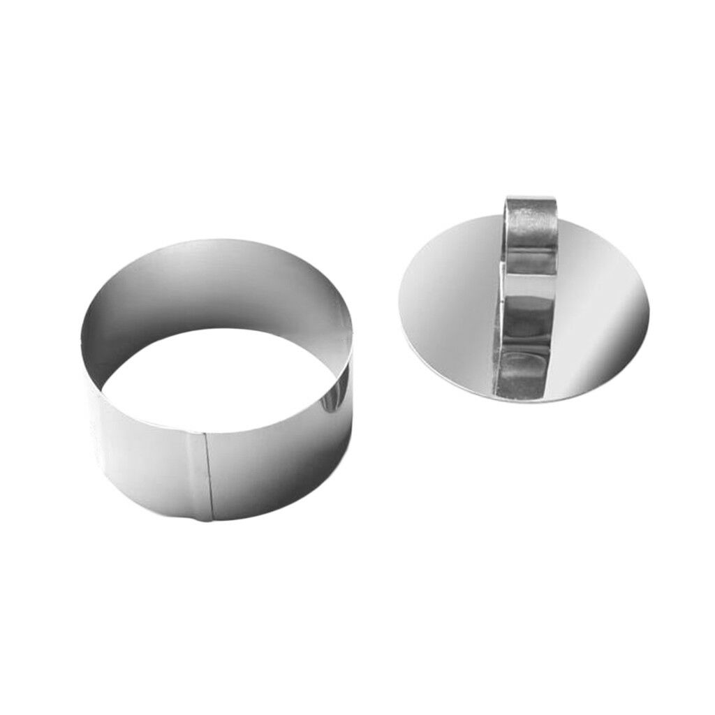 Round Stainless Steel Mousse Cake   Mold Dessert Pastry Cutter Mould