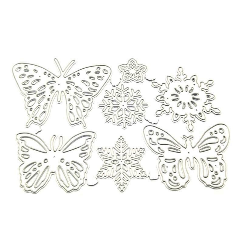 Snowflake Butterfly Metal Cutting Dies Stencil DIY Scrapbooking Album Paper Card
