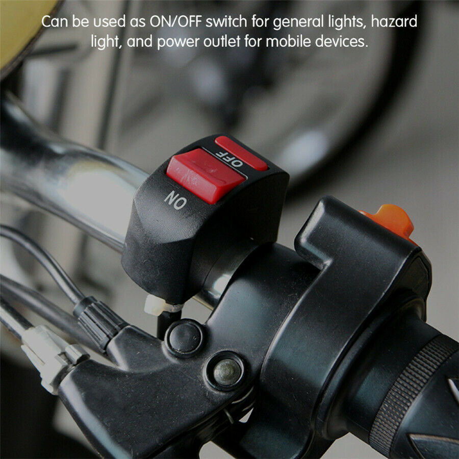 10pcs 7/8'' Motorcycle ON OFF Switch Handlebar Headlight LED Light Light Switch