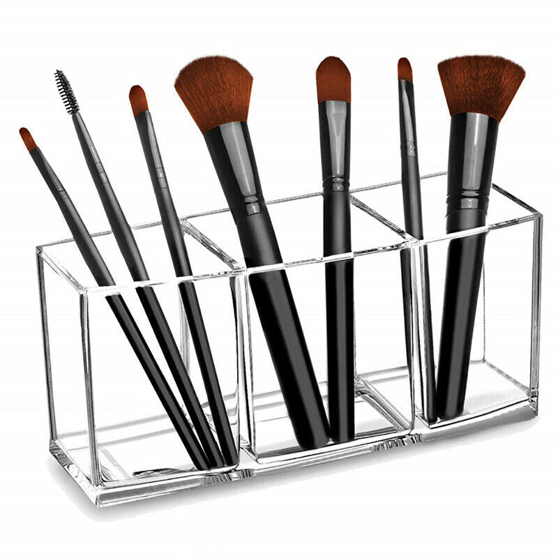 Transparent Acrylic Brush Tool Cosmetic Makeup Storage Box Case Make-up BrusFCA
