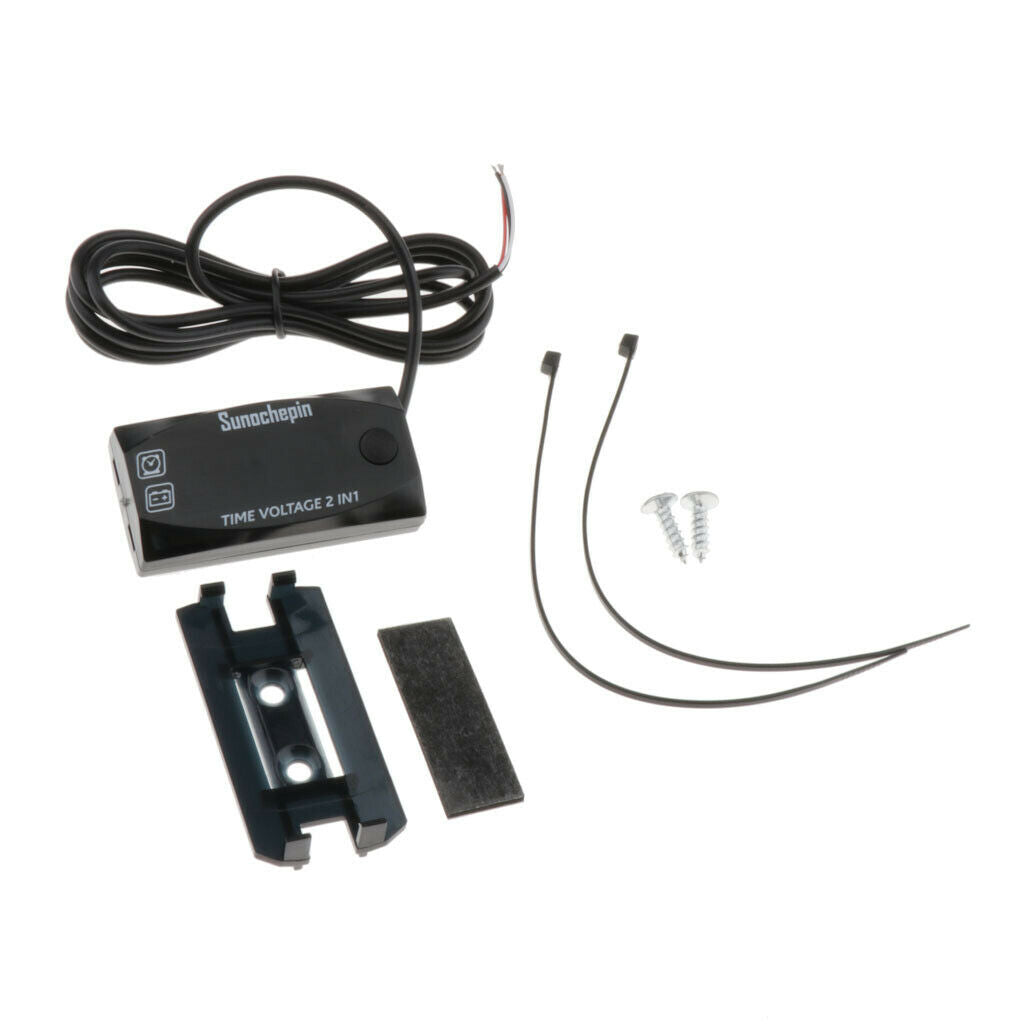 6V-30V LED Multifunction Digital Voltmeter Voltmeter Blue Clock