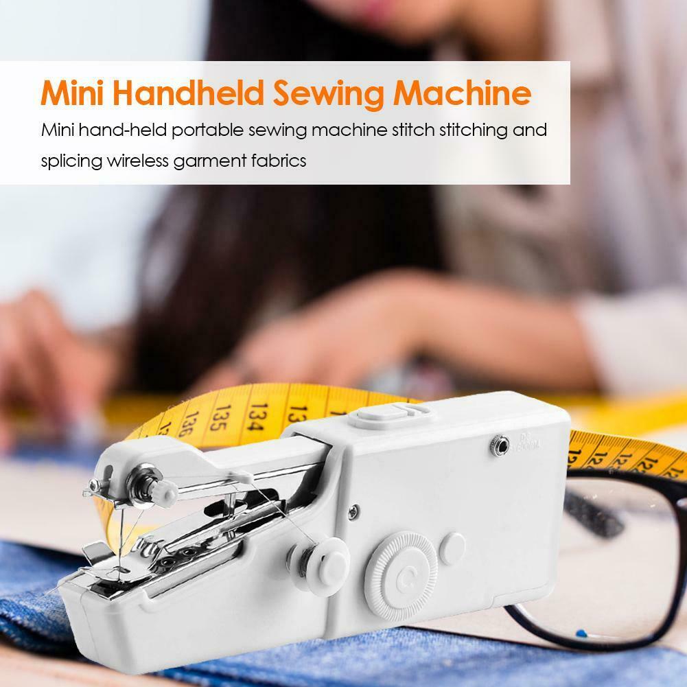 MIni Handheld Sewing Machines Portable DIY Needlework Battery Home Supplies @
