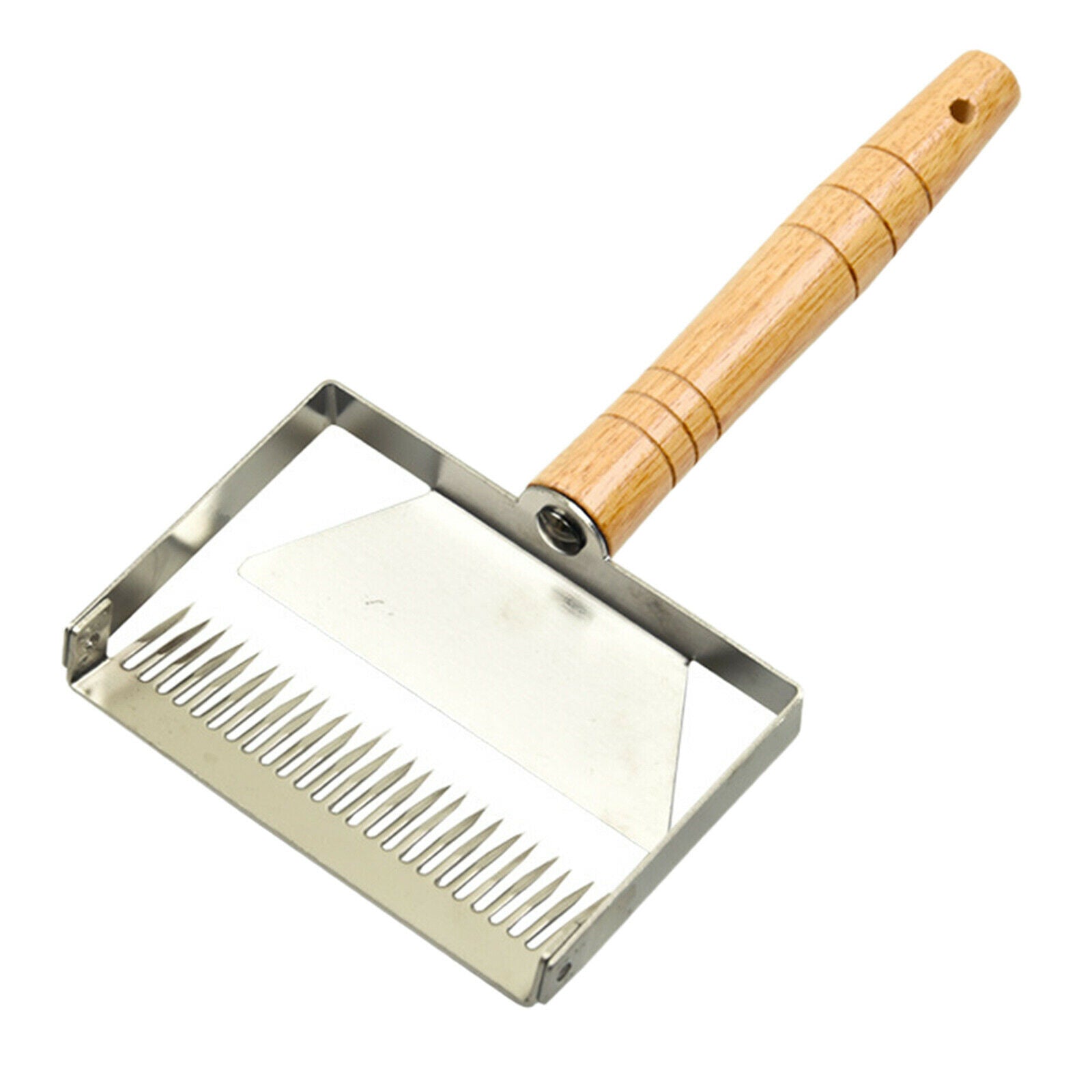 Honey Uncapping Tool Fork Wooden Handle Stainless Steel Uncapping Scraper