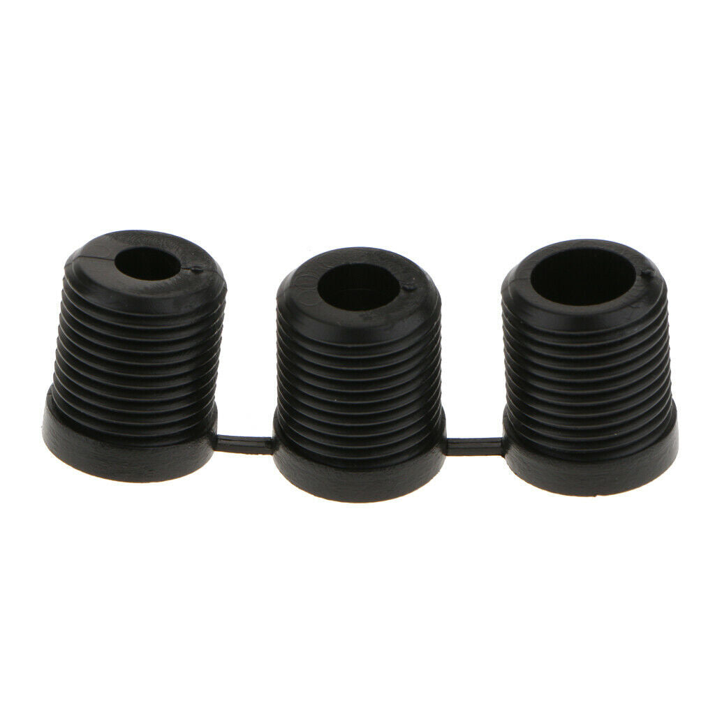 Aluminium Alloy 12mm Length Manual Gear Shifter Knob with 3 Adapters Black