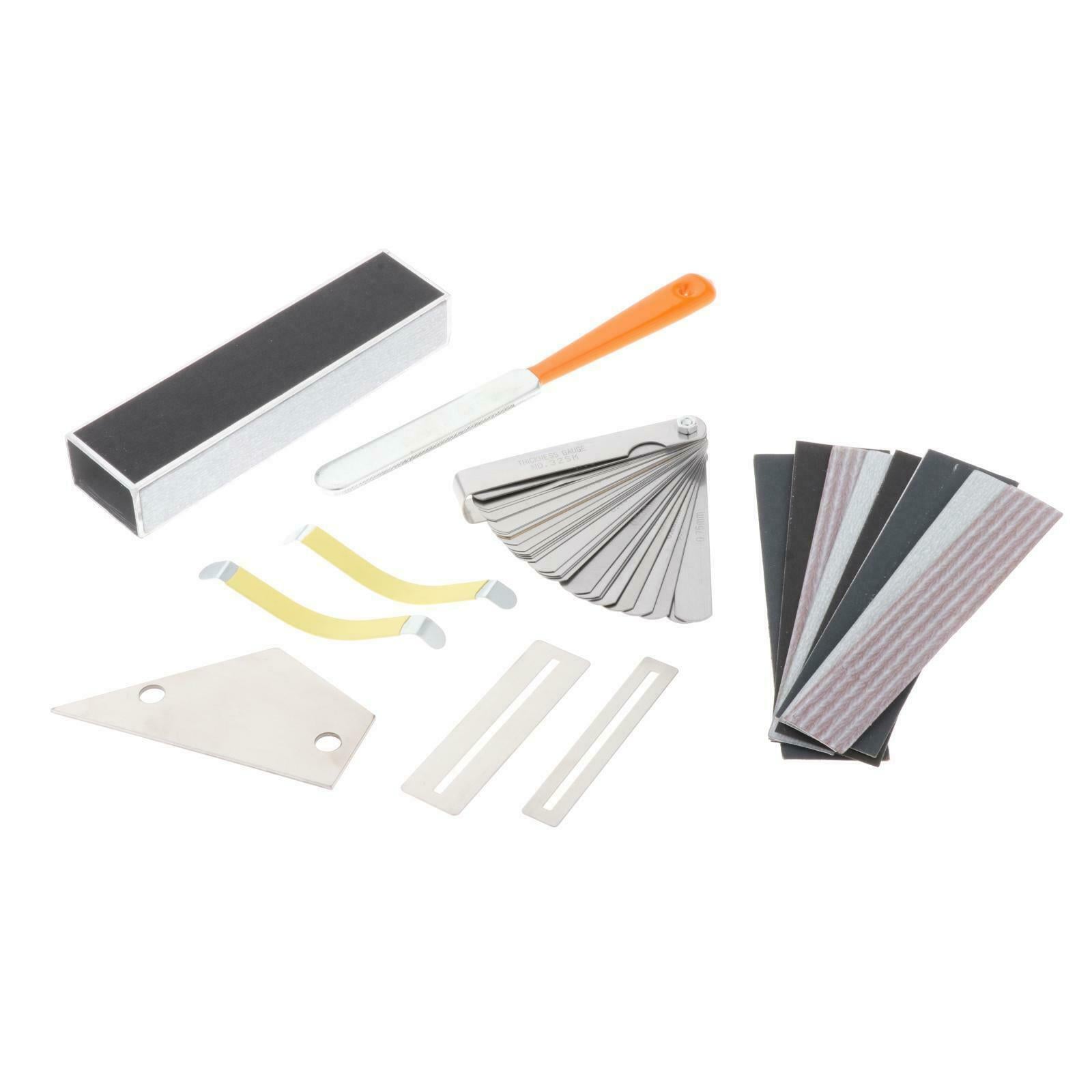 Guitar Luthier Tool Set Leveling Bar Sanding Paper Guitar Accessory