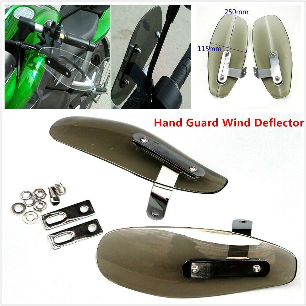 Scooter Motorcycle Bike Wind Deflector Handle Mirror Thread Hand Guard Protector