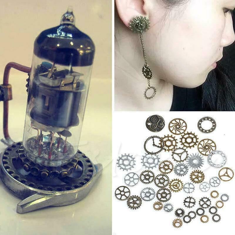 Mix Alloy Mechanical Steampunk Cogs & Gears Pack DIY Pendant Jewelry Craft 50g