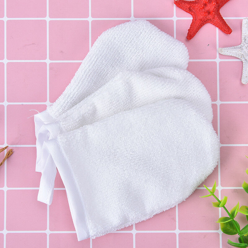 reusable microfiber facial cloth face towel makeup remover cleansing glove.l8