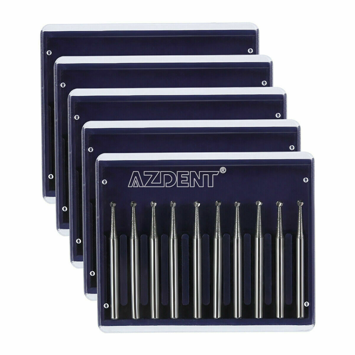 5 X Dental Tungsten Carbide Burs Drill FG 2 Round type For High Speed Handpiece