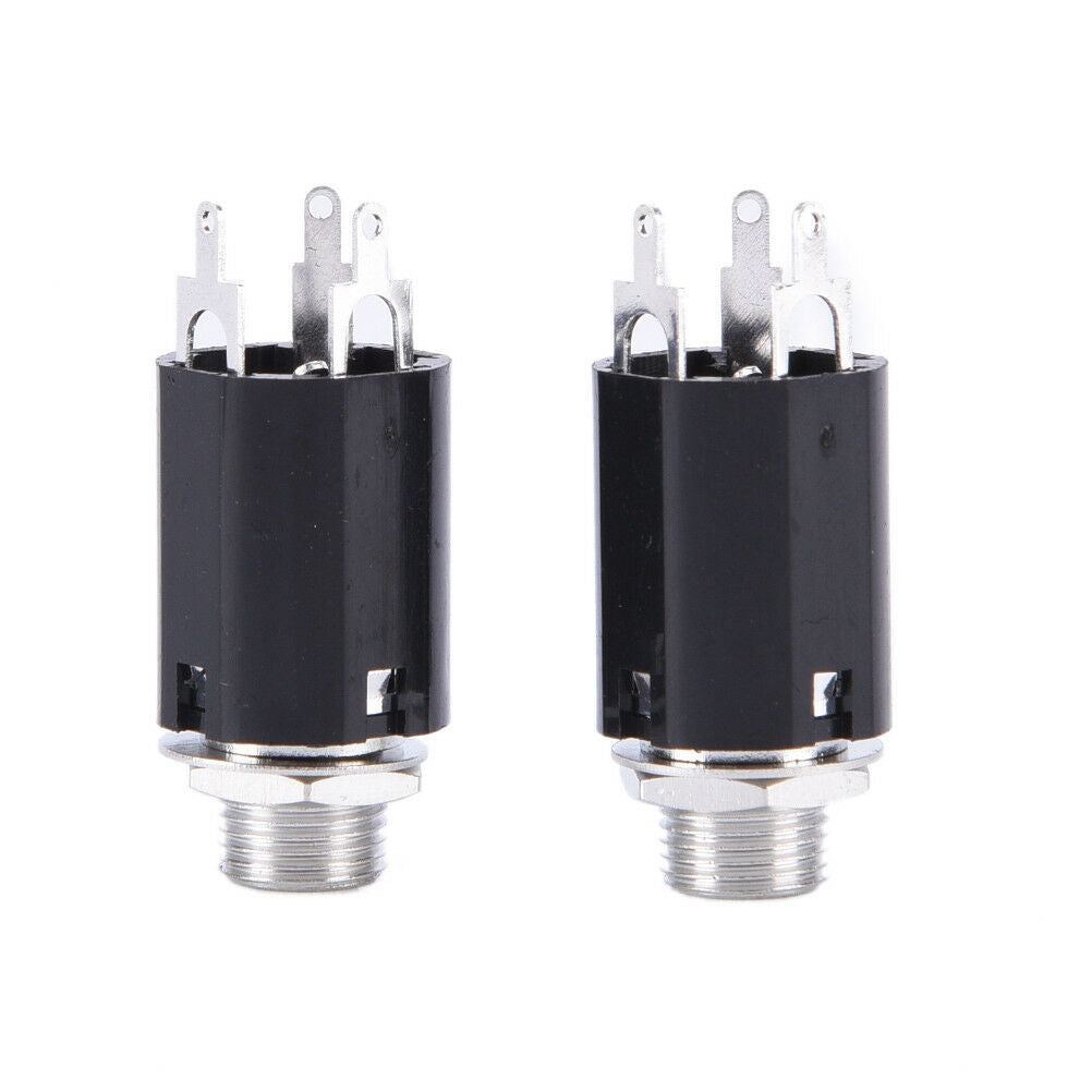 2X Guitar Endpin Jack 6.35 Input For Guitar Pickup Output Guitar Accessor.l8