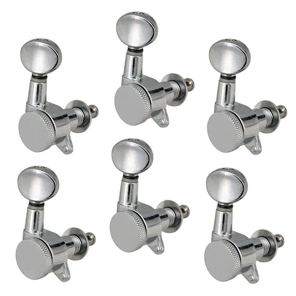 6 Right Electric Guitar Sealed String Tuning Pegs Machine Head with Screws