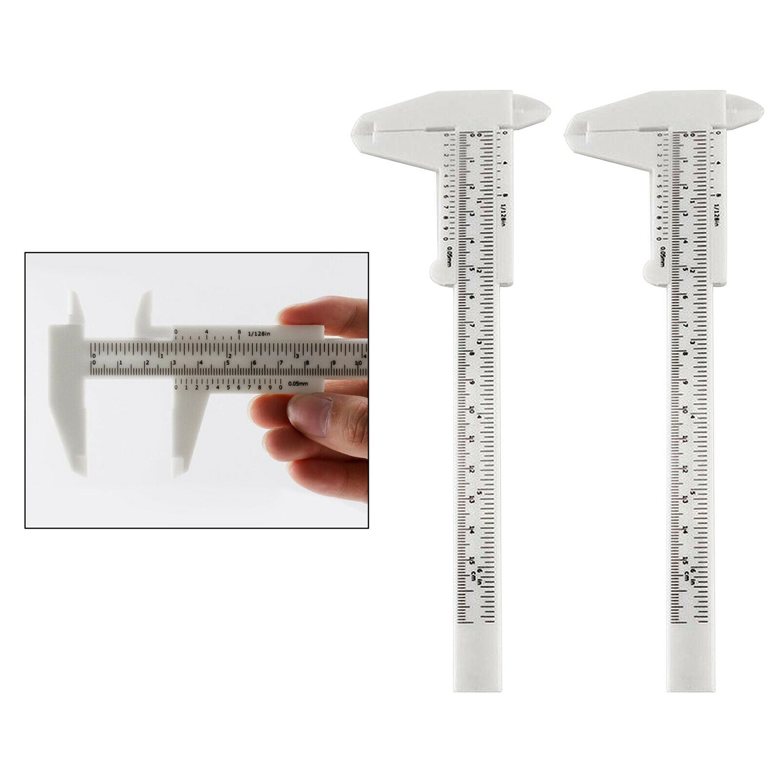 Eyebrow Ruler for Makeup Beauty 0-6 inches Women Eyebrow Measure Gauge Caliper