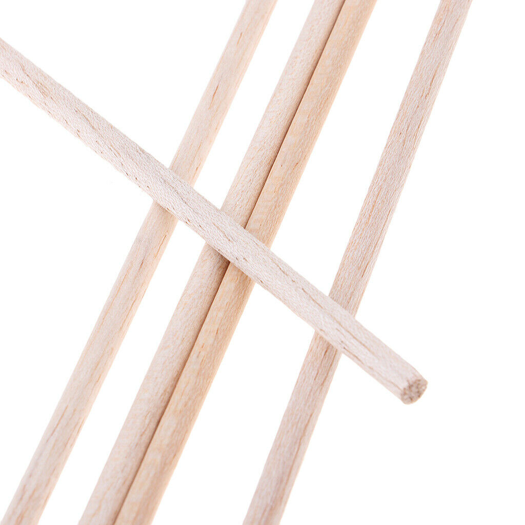 10pcs 250mm Round Balsa Wood Sticks Sanded Well for Toys Making & Carving