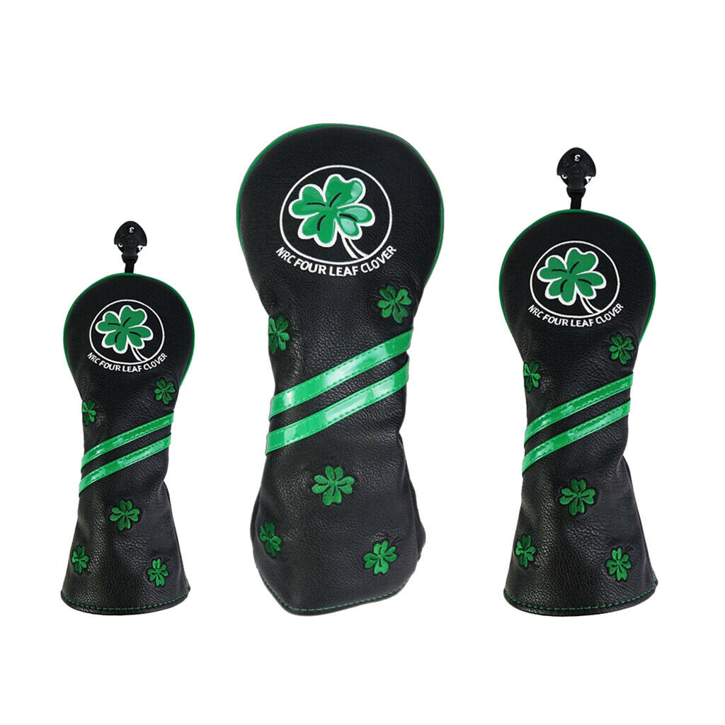 Lots 3 Waterproof Golf Wood Head Covers Driver Headcover Woods Cover Guards