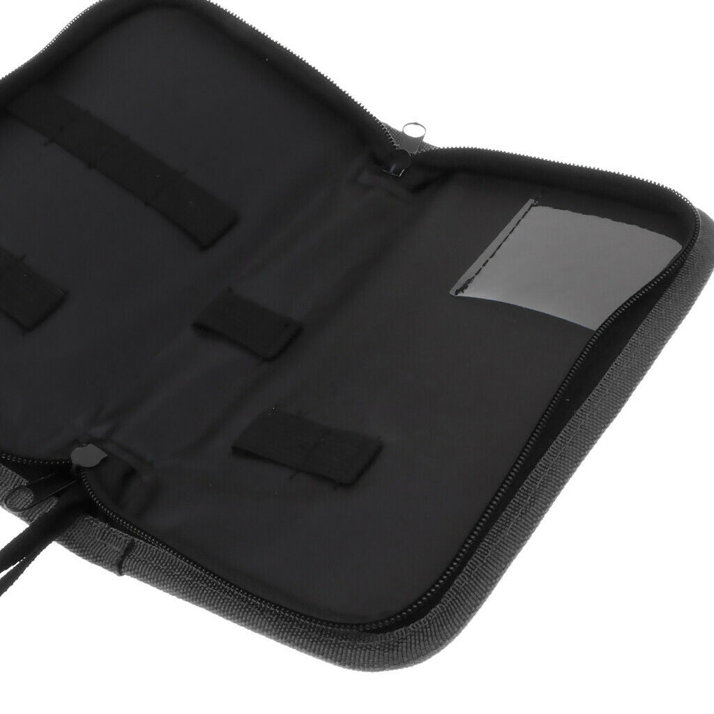 Durable Barber Hairdressing Bag Barber Leather Bag Beauty Brushes Kit Black