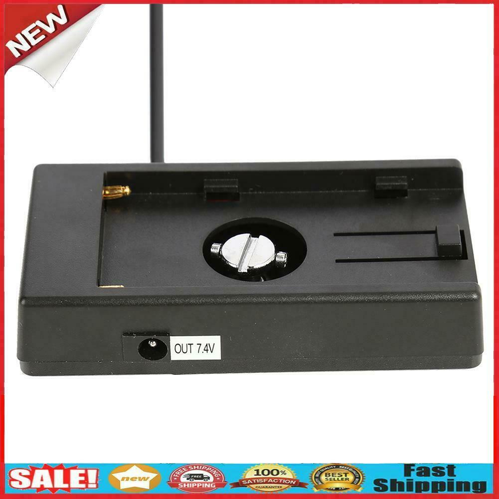 Battery Adapter Buckle Plate w/7.4V DC5.5 2.1mm Plug for Sony NP-F Series @