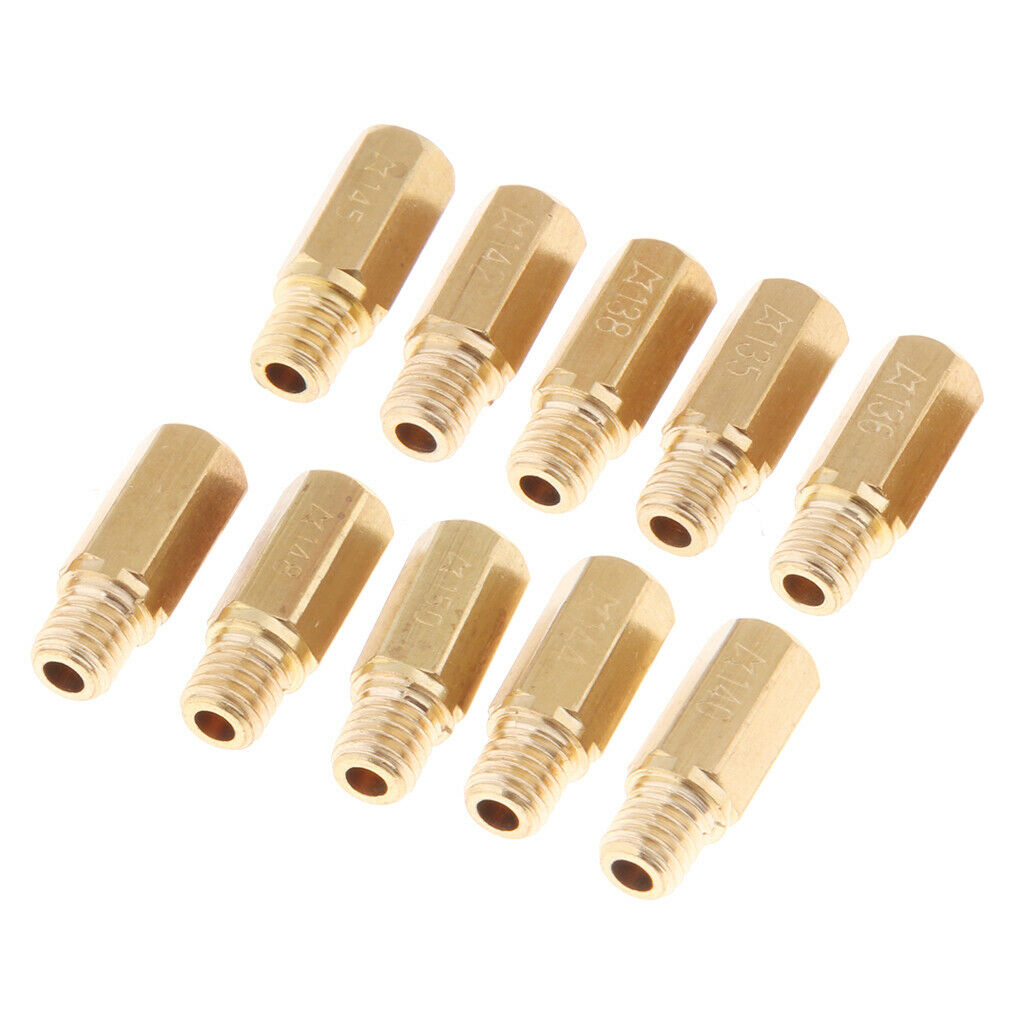 10x Main Jet Kit For OKO KOSO CVK 145 Carburetor ATV Buggy Go Karts 150cc