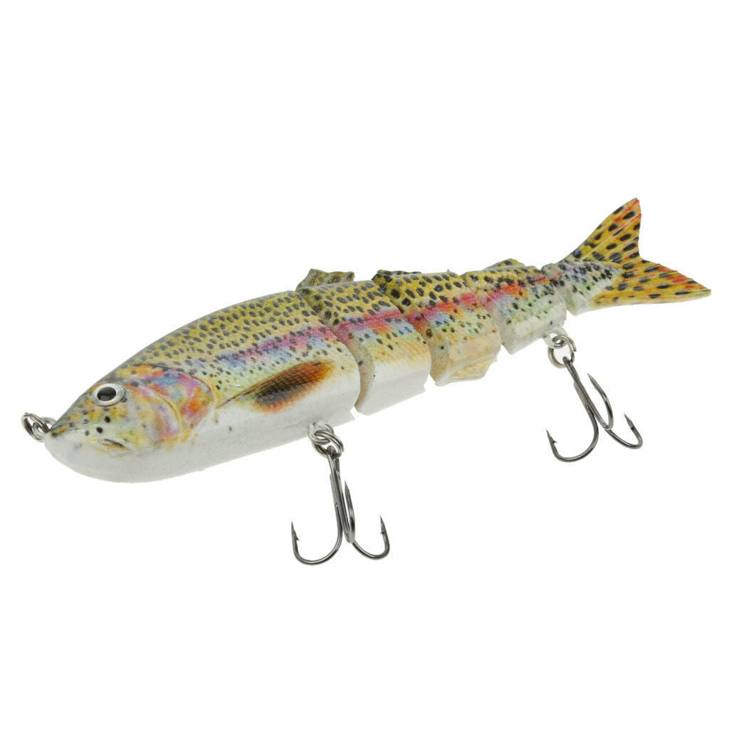 Multi Jointed Fishing Lures Fish Bait Swimbait Crank Fishing Tackle Hook -C