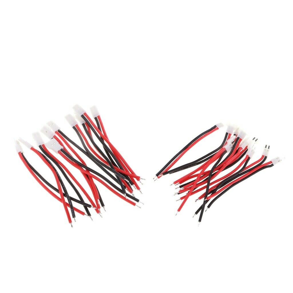 20x RC Charging Cable Wire Line Male&Female for 3.7V Lipo Lithium Batteries