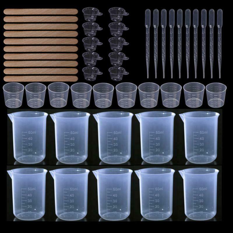 Crystal Epoxy Dispensing Mixing Stirrer Dropper DIY Measuring Cup Crafts Making