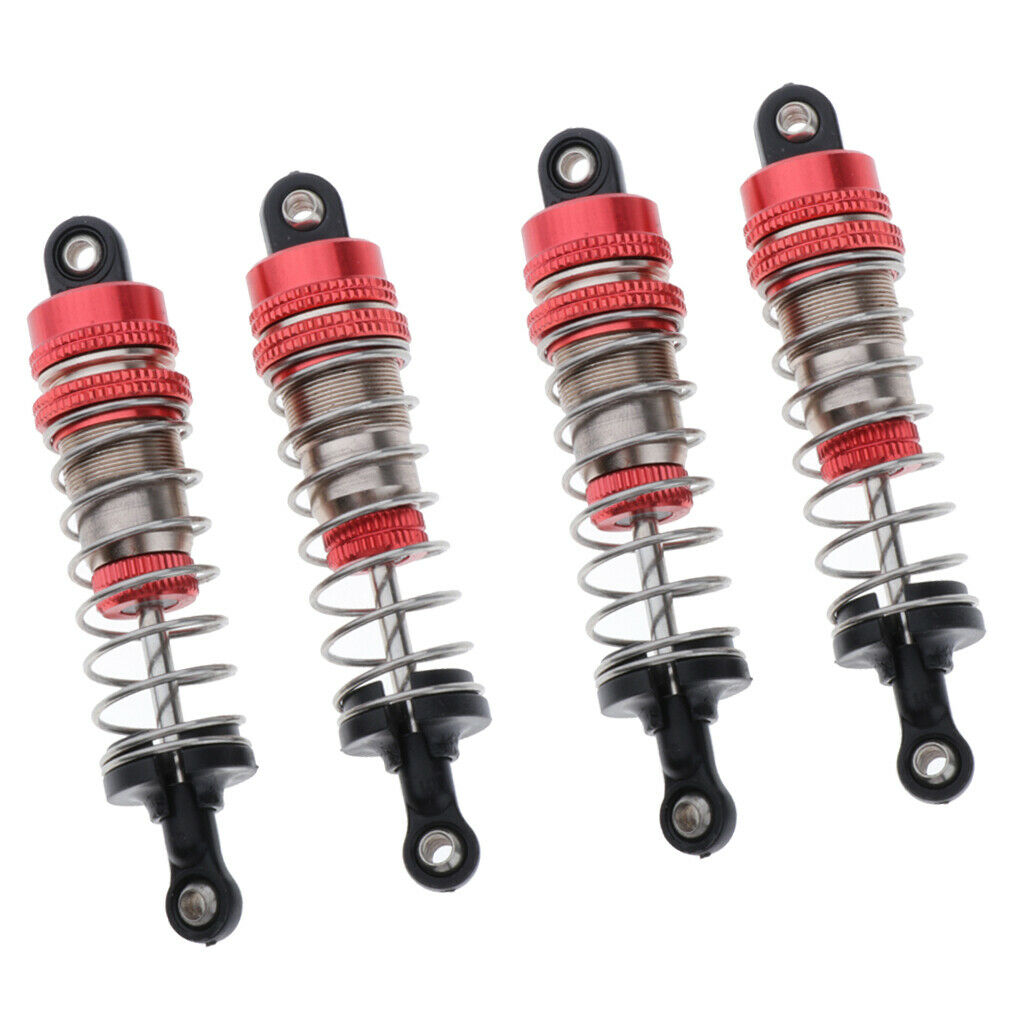 4pcs Aluminum Alloy 70mm Shock Absorber Damper for 1/14 RC Buggy Truck