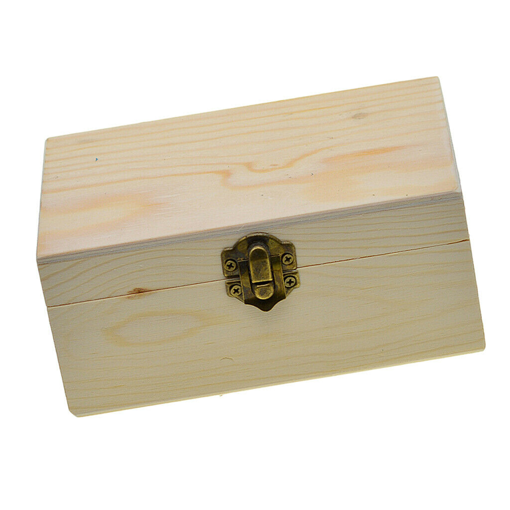 Unpainted Wooden Storage Box Large Rectangle Wood Box Jewelry Box Wedding Gift