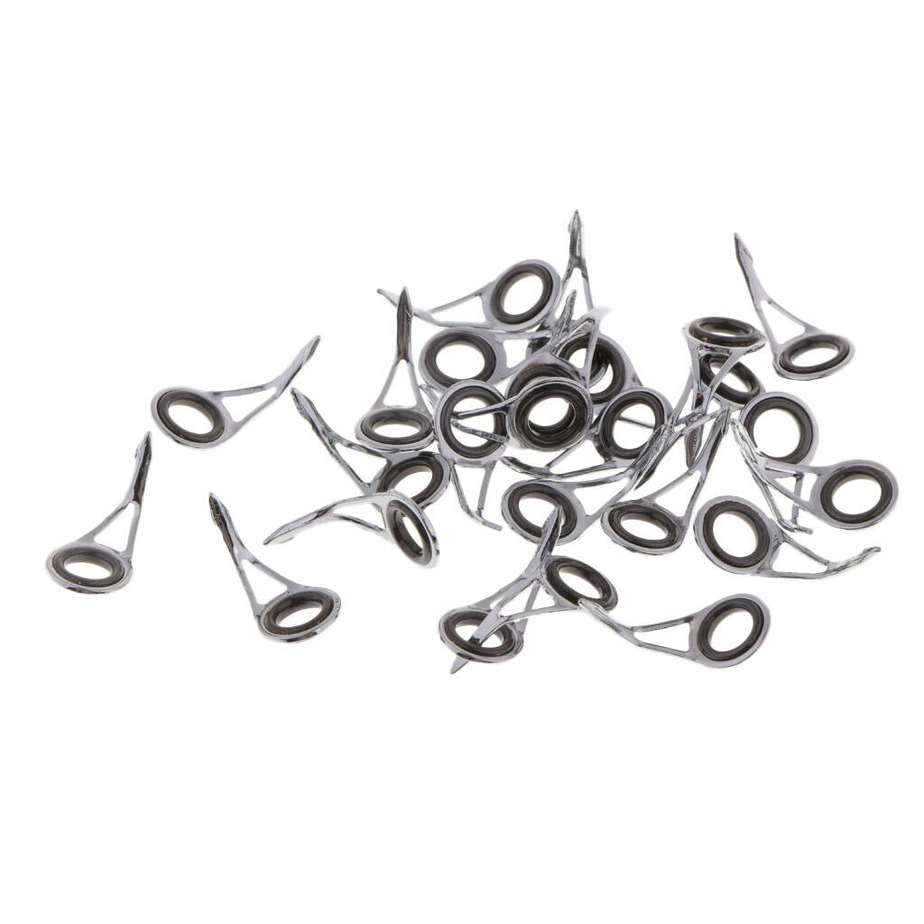 75pcs Fishing Rod Guides Single Leg Fishing Rod Parts Line Ring Rod Building