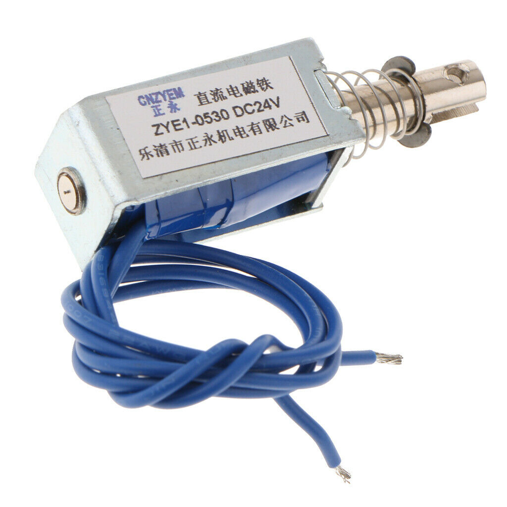 Pull-Push-Type DC Micro Solenoid Electromagnet Actuator DC24V 300mA 25N
