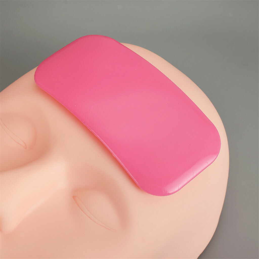 Silicone Forehead False Lashes Pallet Eyelash Extension Stand Holder Pads