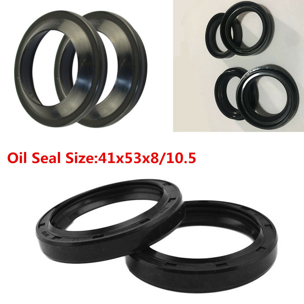 1 Set Front Fork Damper Shock Absorber Fork Dust and Oil Seal for Motorcycles