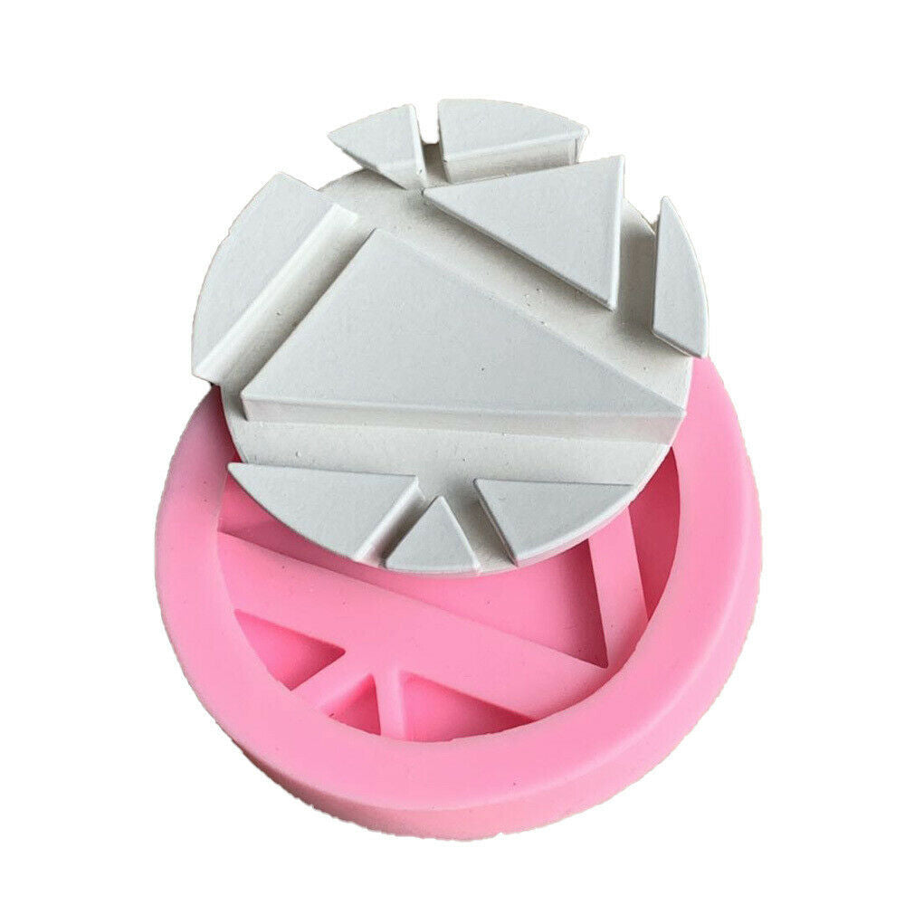 Handmade Mobile Phone Bracket Silicone Mold Geometric Coaster Insulation Mat DIY
