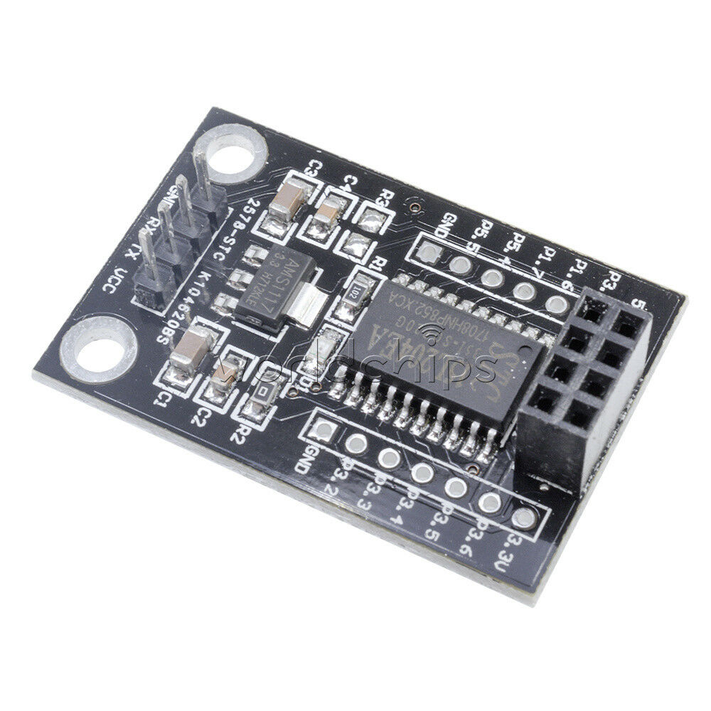 5V-3.3V Wireless STC15L204 MCU AMS1117 Driver Board +NRF24L01 UART Interface