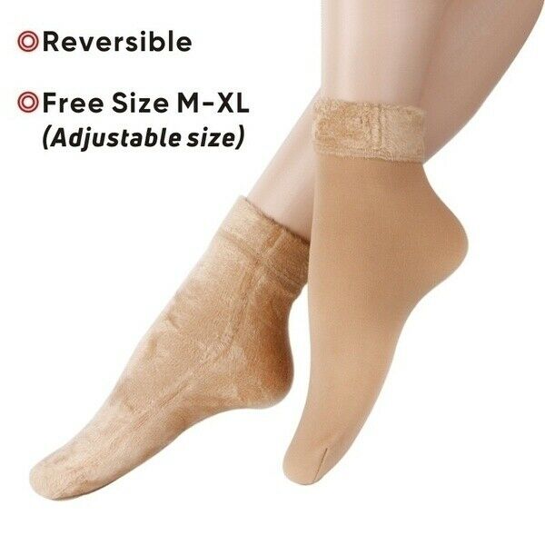 2Pairs Womens Soft Plush Warm Ankle Socks Causal Floor Cozy Socks Hosiery