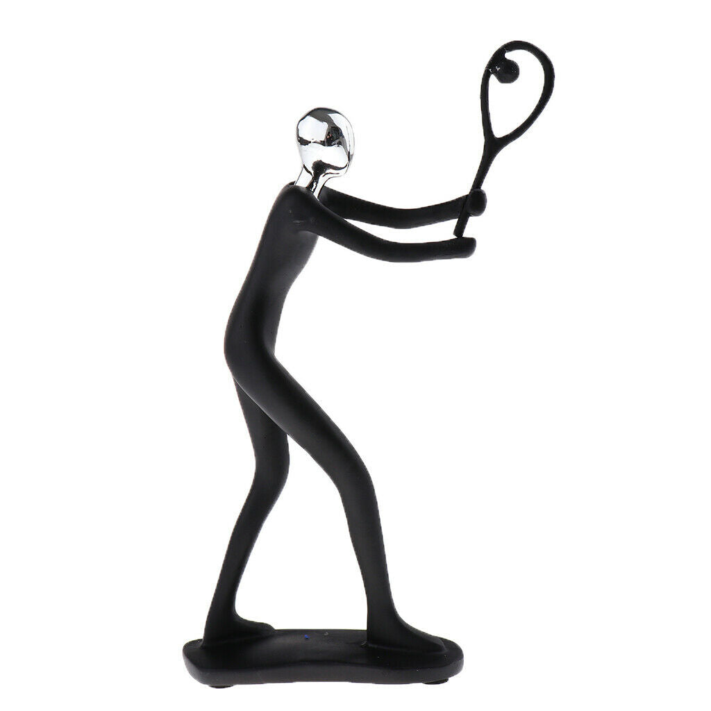 Living Room Bookshelf Wine Cabinet Decor Furnishing Statue Tennis