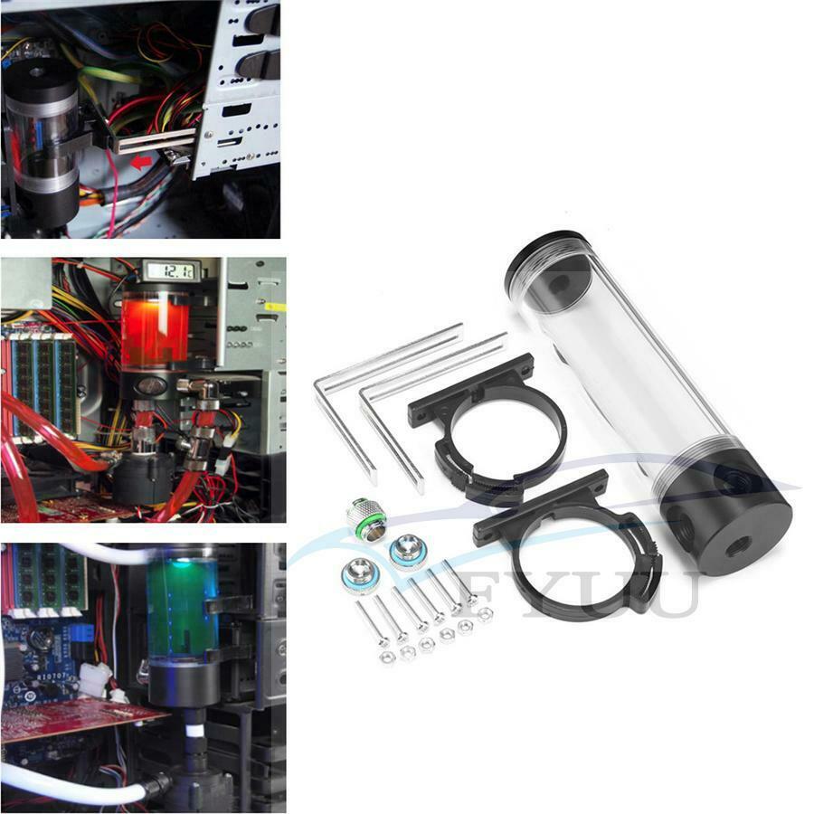 PC Water Pump Tank Computer Water Cooling Reservoir Tank Radiator Cylinder Water