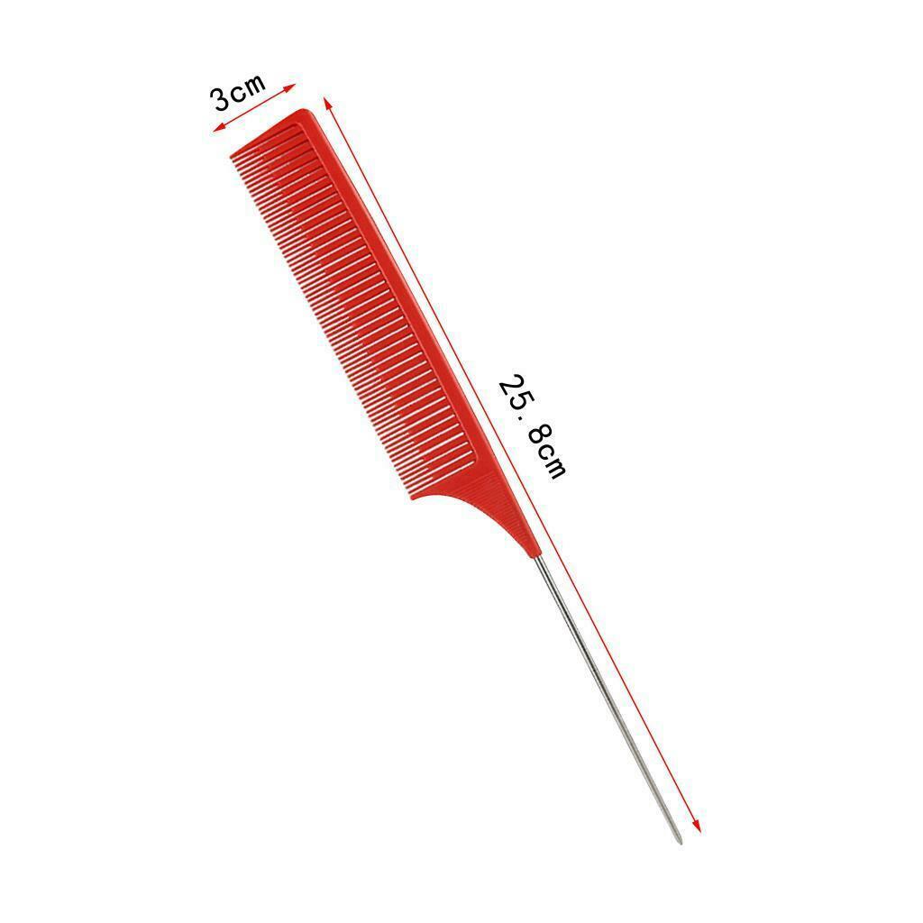 2Pcs/set Fine Weaving Highlighting Foiling Hair Comb Dyeing Combs Brush