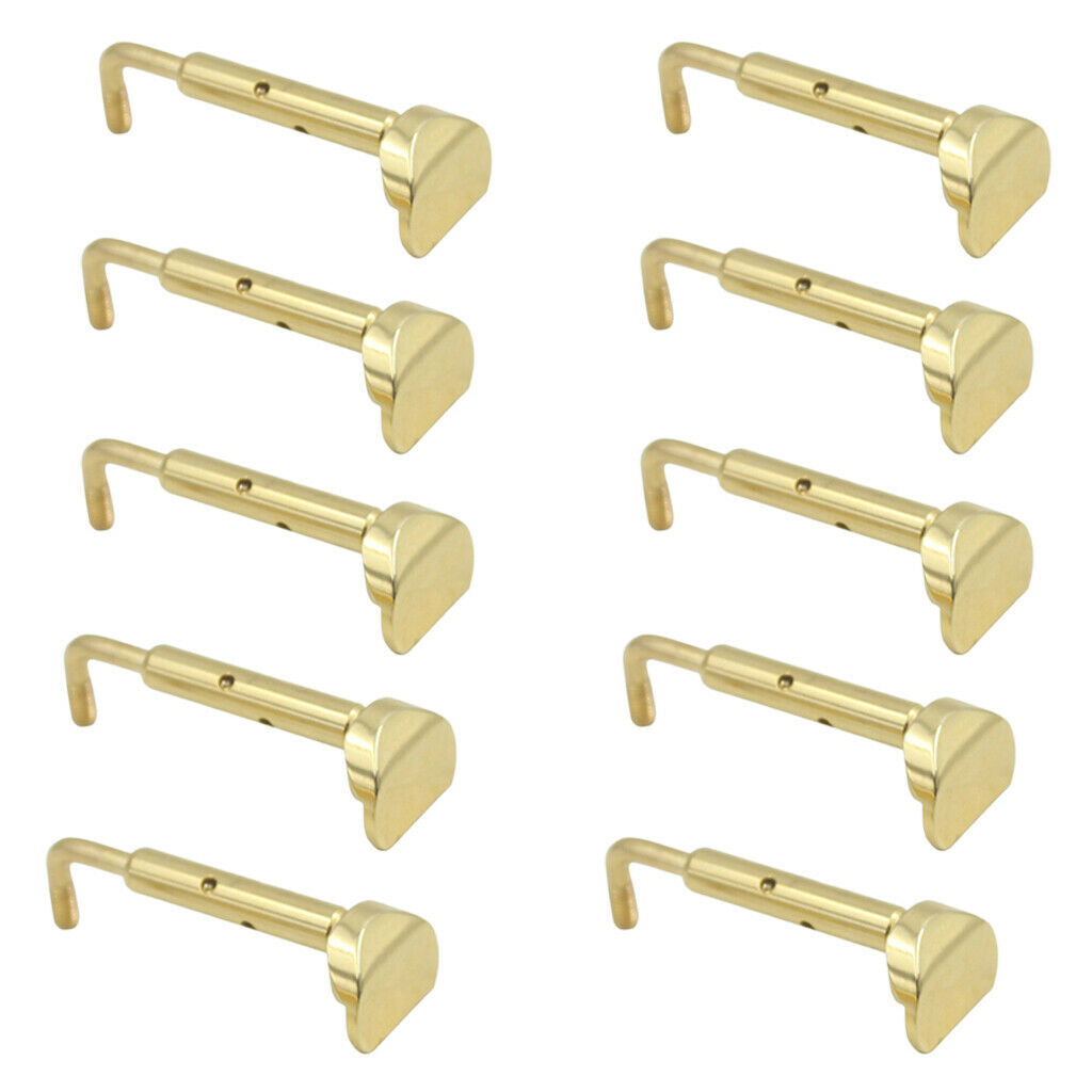 10 Pieces Violin Chin Rest Screws Replacement Parts Golden