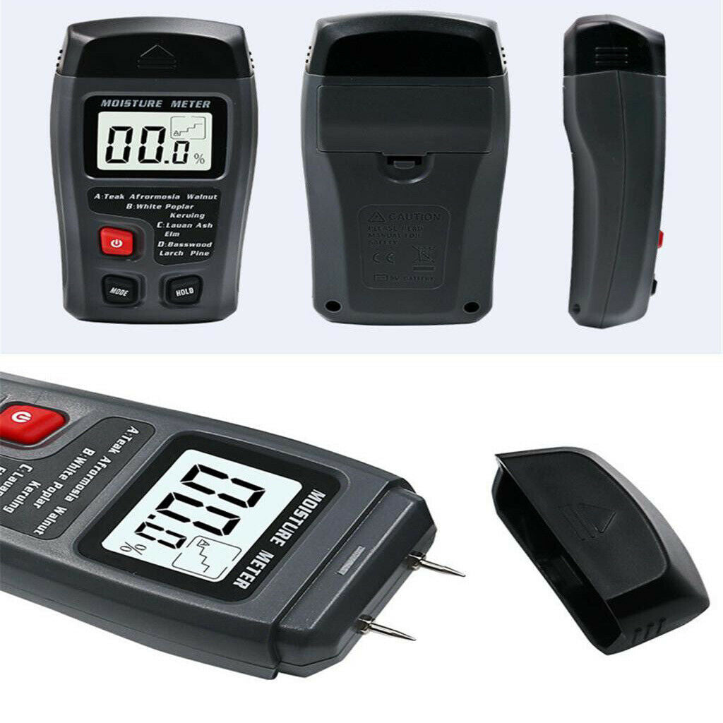 Wood Moisture Meter - Digital Logs Moisture Meter Damp Meter/ 0-99.9% Wood