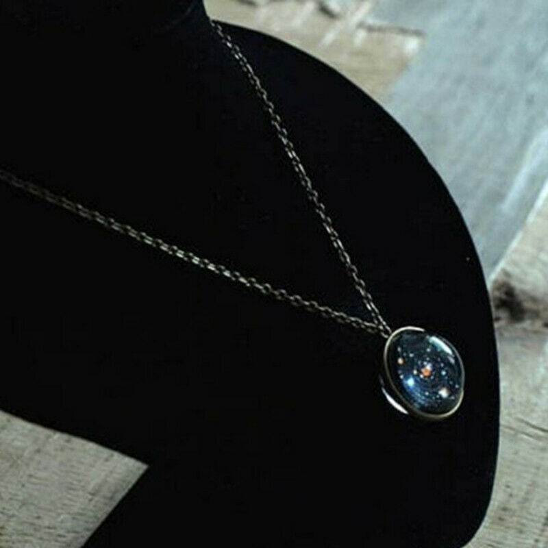 Car Solar System Double-Sided Glass Starry Ornamen.l8