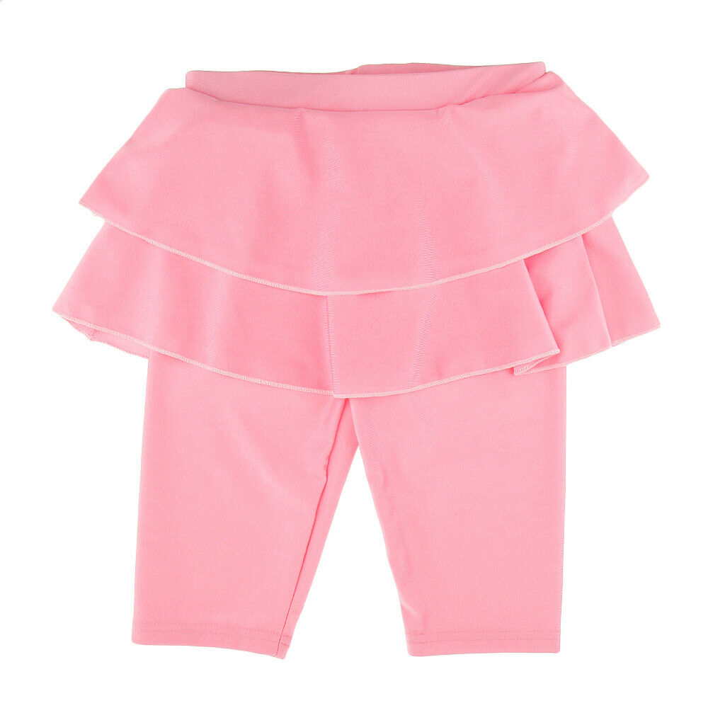 Muslim Kids Girls Modest Swimsuit Top Pant Islamic Arab Beachwear S Pink