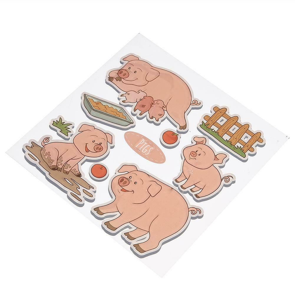 Pig Silicone Clear Stamp+Metal Cutting Dies Stencil Frame Scrapbook Decor @