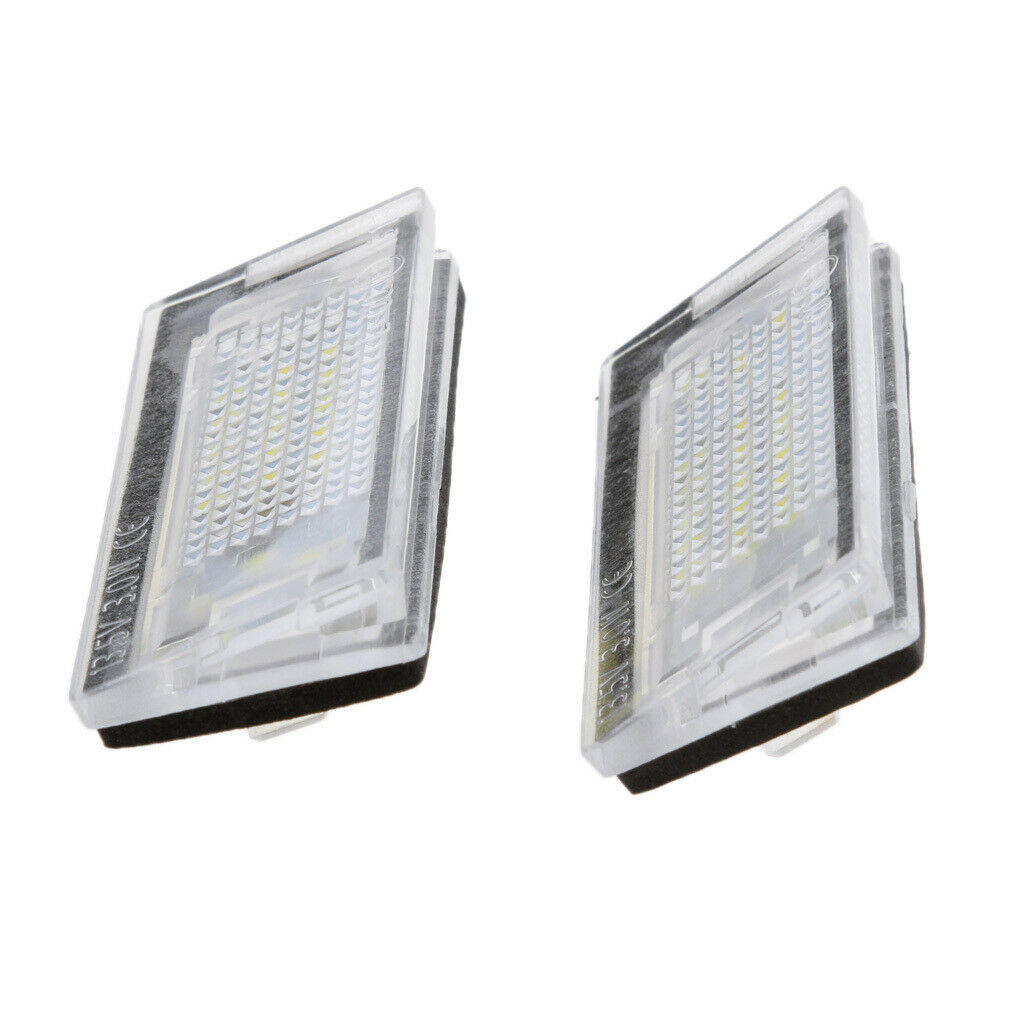 2 Pieces White 18LED License Number Plate Lights Lamps for BMW E39 5-Door