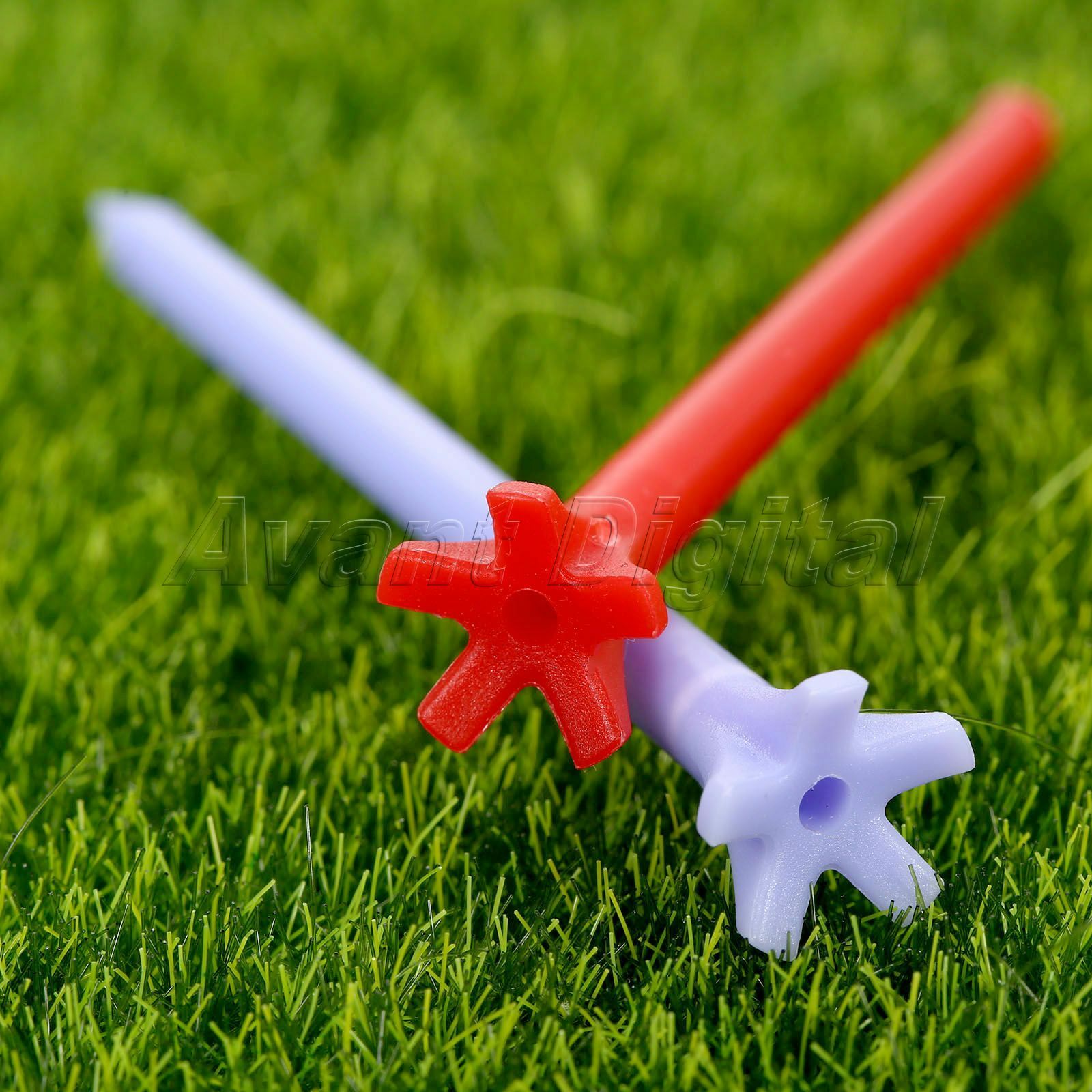 100Pcs New Frictionless Golf Tees 5 Prong Sports Golfing Accessories Multicolor