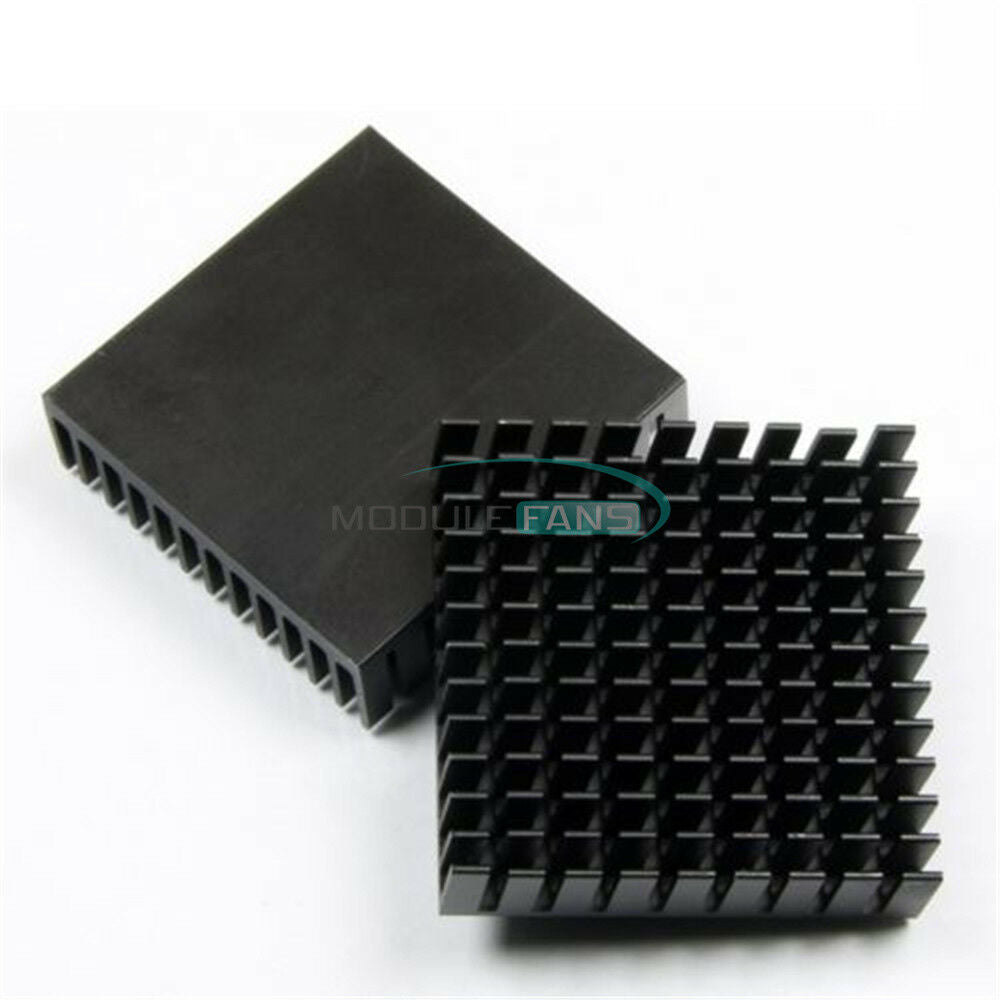 2PCS 40x40x11mm Aluminum Heatsink Cooling LED Power Memory Chip IC Transistor MF