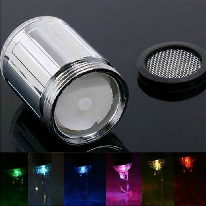 LED Water Stream Faucet Light 7 Colors Changing Shower Spout Sink Taps NEW