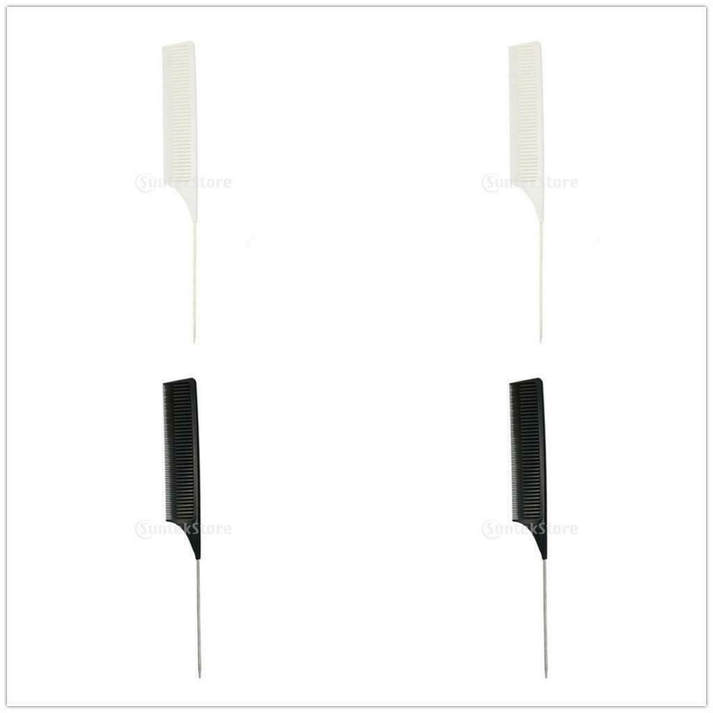 4x ABS Fine Weaving Highlighting Foiling Hair Comb for Dyeing Combs Brush
