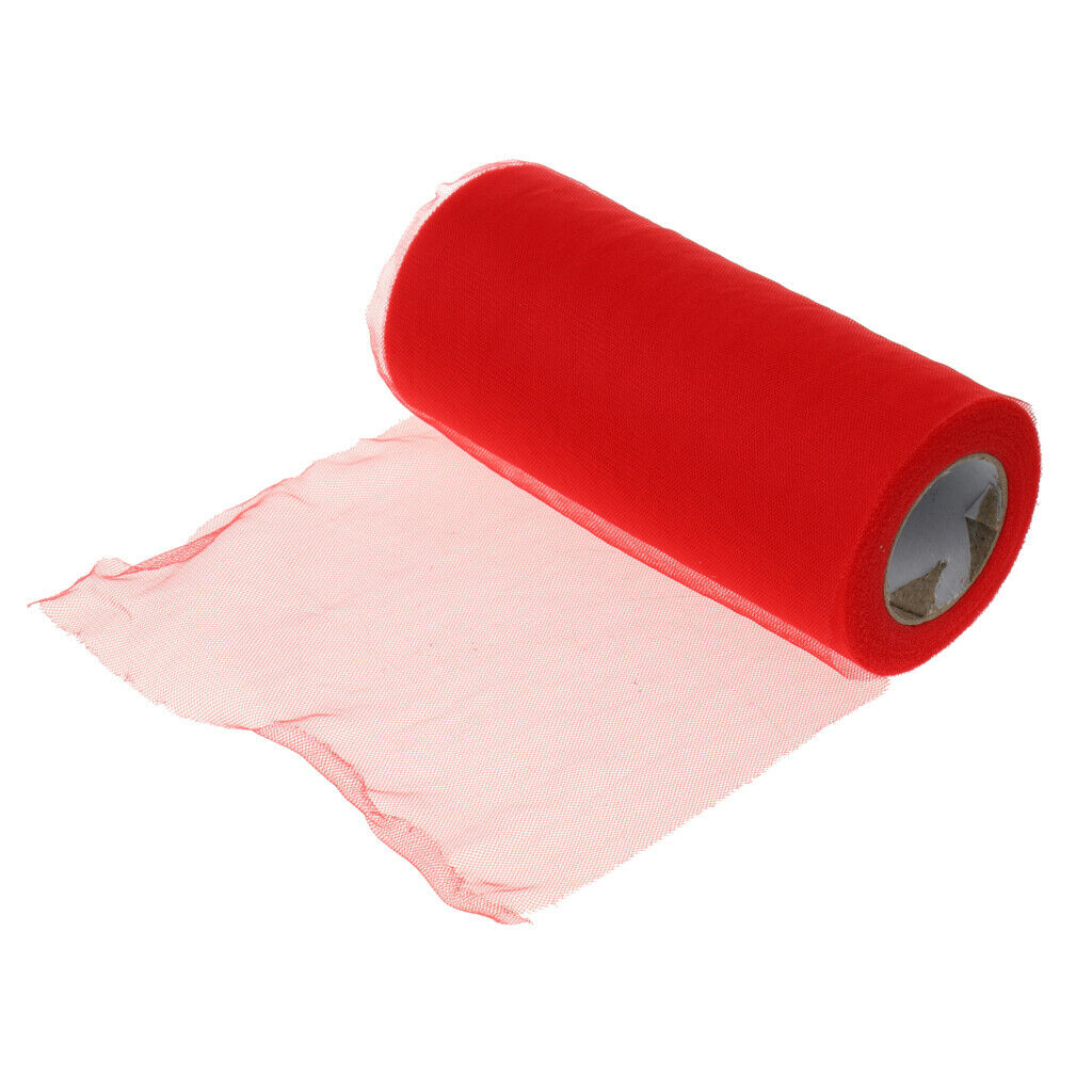 Tulle Fabric Spool Rolls Tutu Craft Wedding Bride Dress Decor Red