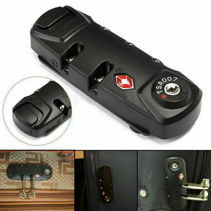 3 Digit Combination Padlock Luggage Suitcase Travel TSA Secure Code Lock L